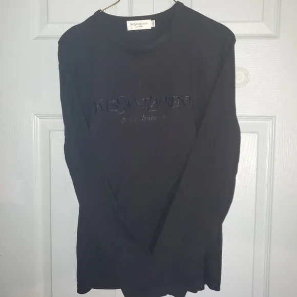 YVES SAINT LAURENT MEN'S Long Sleeve Tshirt Siz S=Med. - Picture 10 of 14